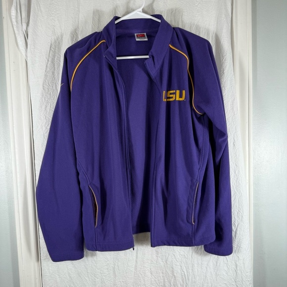 LSU Nike Youth Fleece Zippered Sweater Jacket L 12-14 - Picture 1 of 13